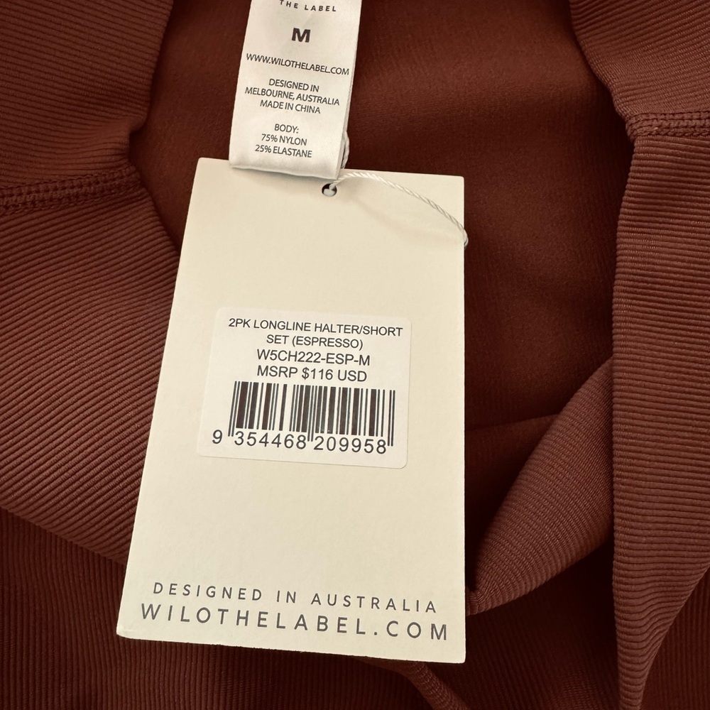 WILO THE LABEL SET Halter Top and Shorts NWT - Picture 4 of 10